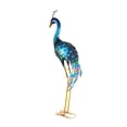 thumbnail image 3 of Figura de animal para exteriores, pintada a mano, portátil, resistente, para jardín pavo real azul, 3 of 9