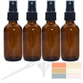 thumbnail image 1 of Botellas pulverizadoras Zkupanx de vidrio ámbar de 60 ml, niebla fina, paquete de 4, 1 of 7