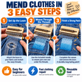 thumbnail image 5 of Knit Patch Kit, 28-Needle Mending Kit with Mini Darning Loom, Portable Repair Tool for Beginners to Fix Holes, Tears and Worn Fabric on Clothes, Bags and Textiles, 5 of 6