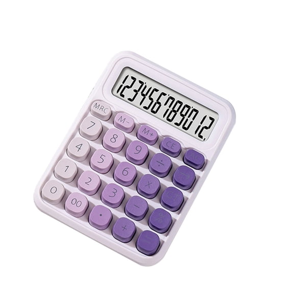 Calculadora con Fuente de Alimentación Dual de 12 Dígitos para Calculadora Electrónica, Hogar, Oficina, Escuela, Herramientas de Contabilidad Financiera B