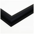 thumbnail image 2 of ArtToFrames 12x24" Satin Black Bull Nose Picture Frame, Black Wood Poster Frame, with Regular Acrylic and Foam Backing 3/16 inch (FBPL-1417), 2 of 5