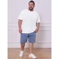 thumbnail image 2 of DARING DIVA Men's 100% Cotton Short Sleeves T-Shirt 3XL White, 2 of 7