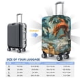 thumbnail image 3 of JUNZAN Red Blue Dragon Battle Epic Print Washable Luggage Cover - Fashion Suitcase Protector Fits 18-32 Inch Luggage (without luggage), 3 of 5