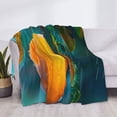 thumbnail image 3 of Rateoe Mango In The Rain Pattern Flannel Throw Blanket, Ultra-soft Blanket for Bed, Couch, Car, Hypoallergenic Anti-pilling blanket-80"x60"(Horizontal), 3 of 6