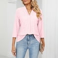 thumbnail image 2 of Durtebeua Fall Tops For Women Long Sleeve Neck Work Blouses Tops, 2 of 4