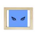 thumbnail image 1 of Mirada cruel. Escritorio de madera Arte Pintura 6x8 pulgadas marco de foto foto, 1 of 4