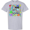 thumbnail image 3 of Inktastic 100 Days of School Colorful Stars T-Shirt, 3 of 5