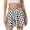 Skirt 197# White, variant on oqasdz Polka Dot Flared Mini Skirts for Women High Waist Stretchy Swing A Line Skirt with Ruffles Hem Casual Party Evening Outdoor Wear