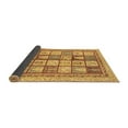 thumbnail image 2 of Ahgly Company Indoor Square Abstract Brown Modern Area Rugs, 4' Square, 2 of 4
