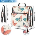 thumbnail image 2 of FORMRS Zipper Binder with Shoulder Strap 2-inch Ring 500 Sheet Capacity File Bag, Colorful Butterflies, 2 of 5