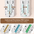 thumbnail image 3 of Pill Cutter & Splitter for Small & Tiny Pills - Professional Multi-Dose Cutter Precisely Cuts into 1/2, 1/3, 1/4 | Built-in Storage, Portable & Easy-Grip Design, 3 of 7