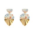 thumbnail image 1 of Pendientes colgantes de arcilla polimérica hechos a mano Lifefontier para mujer, pendientes colgantes de Metal de arcilla con diseño abstracto a la moda, joyería inusual Tan Jianjun unisex, 1 of 2
