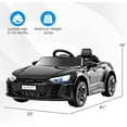 thumbnail image 3 of OLAKIDS 12V Kids Ride On Car, Licensed Audi RS e-tron GT Electric Vehicle with Remote Control, Toddlers Battery Powered Toy with 4 Wheels Suspension, LED Headlight, Music, MP3, USB, TF Port (Black), 3 of 10