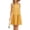 Yellow, variant on Fiophy 100% Linen Dress Halter Neck Sleeveless Summer Casual Ruffle Midi Beach Dresses, Black,L