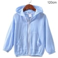 thumbnail image 1 of Abrigo para niños Chaqueta con capucha de algodón con protección solar para bebé niña niño, azul, 120 cm Speravity AP001415-03, 1 of 7