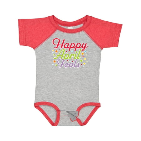 

Inktastic Happy April Fools with Colorful Dots Gift Baby Boy or Baby Girl Bodysuit