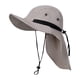 thumbnail image 4 of Sombrero para El Solapa para El Cuello, Sombrero de Pesca para Exteriores, Playa, , Sombrero con Visera para Mochilero, Jardinería, E Caqui, 4 of 8