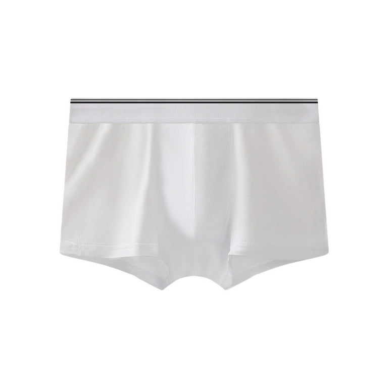 KaLI_store Underwear Men's Sport Performance Mesh Boxer Brief Underwear  White,M