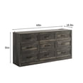 thumbnail image 6 of Vabches Dresser for Bedroom 9 Drawer Wide Dresser with Charging Station,Dark Brown, 6 of 8