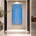 thumbnail image 3 of Canvas Wall Art, Modern Blue Framed Canvas Prints for Living Room Bedroom, Abstract Diamond Luxury Gradient Oversized Gallery Wrapped Wall Decor for Home Office, Gifts, 40"x60" Ship Next Day, 3 of 9