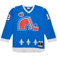 thumbnail image 2 of Men's Mitchell & Ness Mats Sundin Blue Quebec Nordiques  Vintage Hockey 1992/93 Blue Line Player Jersey, 2 of 6