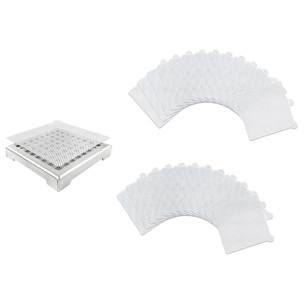Bearachild 25 piezas de red de filtro de orificio de drenaje de agua desechable para drenaje de pelo adhesivo impermeable para drenaje de suelo con malla Accesorios de baño No.2 Bearachild HA027648-02