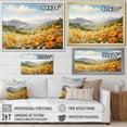 thumbnail image 4 of Designart "Marigold Meadow Amidst The Mountains I" Flowers Floater Framed Canvas Art Print, 4 of 5