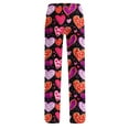 thumbnail image 5 of Valentines Day Pajama Pants For Women Trendy Heart Printed Loose Pants Wide Leg Comfy Soft Plus Size Sleeping Pants Multicolor XXL, 5 of 6