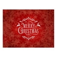 thumbnail image 1 of Harpily Napperons Promotionnels Imperméables Rouges de Noël pour Table à Manger 32 X 21 cm Saisonnier Hiver Flocons de Neige Vacances Lavables, 1 of 4