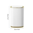 thumbnail image 3 of Smart Sensor Trash Waterproof Kitchen Bathroom Sensor Bin with Lid Large-capacity Garbage Waste Bin for Office and Bedroom, 3 of 10