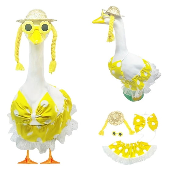 Bikini Porch Goose Outfits,Bikini Lawn Goose Clothing,23 Lawn Porch Geese Clothing for Patio Yard Party Garden Decor Present