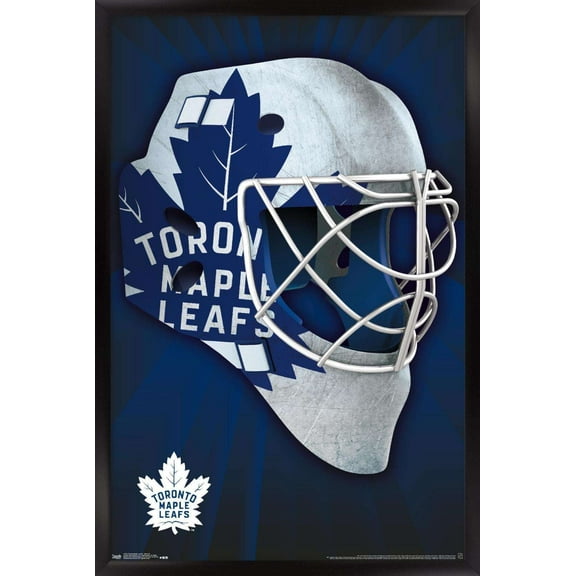 NHL Toronto Maple Leafs - Mask 16 Wall Poster, 14.725" x 22.375", Framed