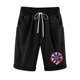 thumbnail image 5 of Mujeres Pantalones Cortos Casual Estampado Elástico de la Cintura Medio Pantalones Cortos, Casual con Bolsillos para el Uso Diario, 5 of 6