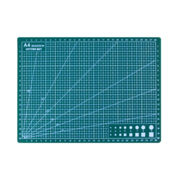 Tablas de cortar cuadriculadas, tapete de costura para manualidades, práctico tapete de costura versátil de PVC para scrapbooking, proyectos de hobby verde oscuro