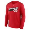 thumbnail image 2 of Men's Majestic Red Cincinnati Reds Walk-Off Long Sleeve T-Shirt, 2 of 3