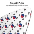 thumbnail image 7 of 6 Pack Korean Flag Guitar Picks In Leather Picks Holder For Bass Electric Acoustic Guitars, 7 of 7