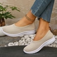 thumbnail image 4 of Women's Orthopedic Walking Shoes,Woven Breathable Orthowalkway Womens Sneakers,Lightweight Non-Slip Arch Support Slip on Shoes, 4 of 6
