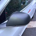 thumbnail image 5 of Yeacher Matte Carbon Fiber Rearview Mirrors Guard Covers For Tesla Model 3, 5 of 5