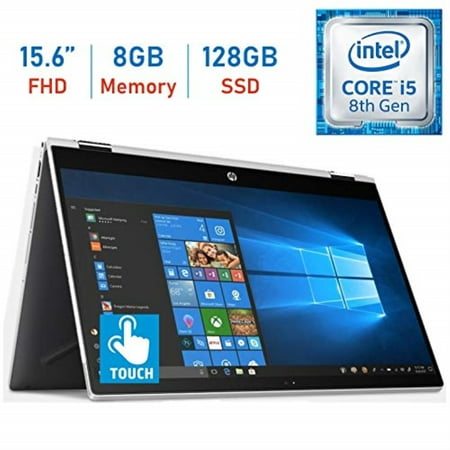 2019 HP 15.6-inch X360 2-in-1 Touchscreen FHD (1920x1080) IPS WLED-Backlit Display Laptop PC, 8th Gen Intel Quad-Core i5-8250U, 8GB DDR4 RAM, 128GB SSD, Bluetooth, HDMI, B&O Play, Windows