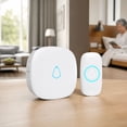 thumbnail image 4 of Wireless Doorbell Chime with Adjustable Volume & Blue LED Light, Battery Operated Doorbell Receiver for Home, Long Range Call Button for Elderly Caregiver & Home Monitoring, 4 of 6