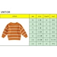 thumbnail image 4 of Gupgi Chandails Tricotés pour Tout-Petites Filles 0-3 Ans Manches Longues Col Rond Chandail Rayé Orange Tricot d'Automne, 4 of 9