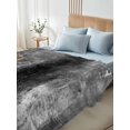thumbnail image 5 of Gray Flat Sheets Only Queen Size, Soft Breathable Bed Top Sheets for Mattress, Retro Oil Painting Modern Abstract Art Aesthetics Luxury Bedding Flat Sheets for Home Hotel Bedroom Bed Protection, 5 of 9