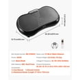 thumbnail image 3 of BENTISM Vibration Plate Platform Full Body Exercise Fitness Trainer Machine, 3 of 8