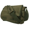 thumbnail image 3 of K-Cliffs Unisex Canvas Messenger Bag - Vintage Military Cross Shoulder - Army Green, 3 of 8