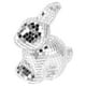 thumbnail image 5 of Adorno de espejo de conejo con forma de bola de discoteca, hecho a mano, de cristal reflectante, para decoración de bodas, escenarios, fiestas, hogar, mesa, figura decorativa., 5 of 8