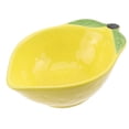 thumbnail image 1 of FELTECHELECTR Tazón de Limón: Encantador tazón de postre con forma de limón - Plato de cerámica con forma de fruta para postres, bocadillos, dulces, frutos secos, aperitivos y ensaladas., 1 of 5