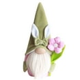 thumbnail image 1 of E Easter Bunny Gnome Doll Plush Decorations Holiday Home Decor Standing Rabbit Carrot Faceless Doll Gift For Spring Party Size 9.06X3.94X2.36 Inch, 1 of 3