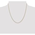 thumbnail image 2 of Auriga 10K Yellow Gold 1 mm Diamond-cut Wheat Chain Necklace for Women 20", 2 of 6