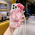 thumbnail image 3 of Sanrio-funda de teléfono de Hello Kitty My Melody, carcasa de silicona anticaída para iPhone 15, 14, 13, 12, 11 Pro Max, Mini, XR, XS MAX, 8, X, 7, SE Plus, 3 of 5