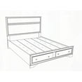 thumbnail image 6 of Madrid G02305B-QB Queen Bed with Sleek Gray Laminate Finish, 6 of 8